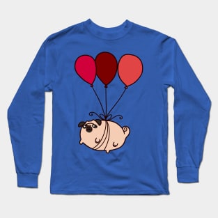 Balloon Pug Long Sleeve T-Shirt